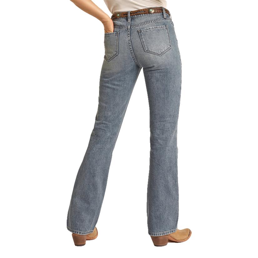  Rock & Roll Cowgirl High Rise Women's Bootcut Jeans