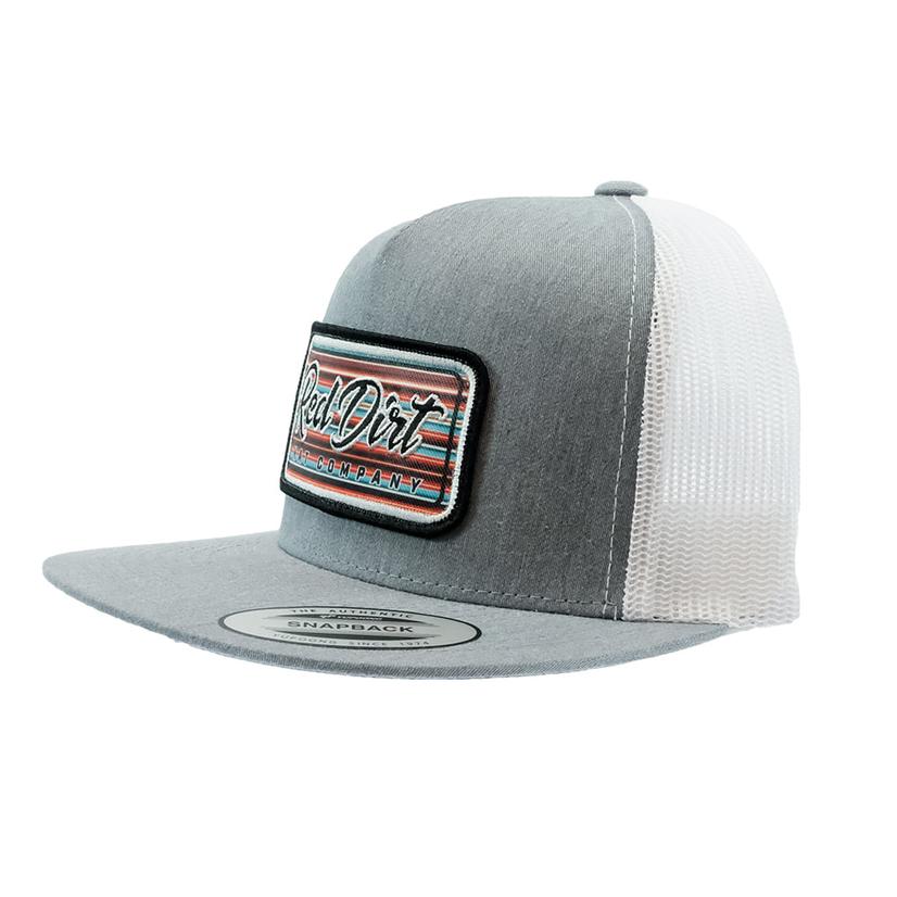  Red Dirt Hat Co Serape Grey And White Cap
