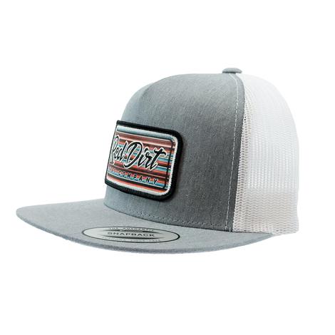 Red Dirt Hat Co Serape Grey and White Cap