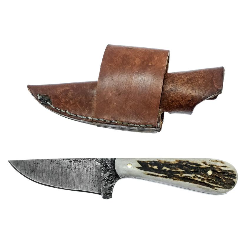  J.Rateliff Knife Elk Antler Poncho Knife