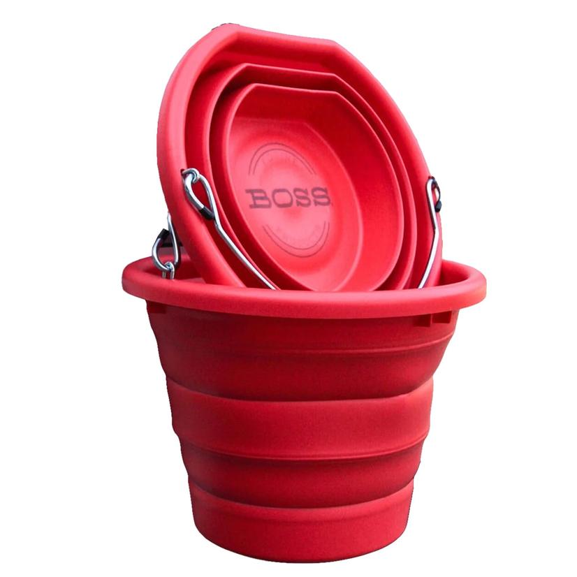 Boss Collapsible 5-Gallon Bucket RED