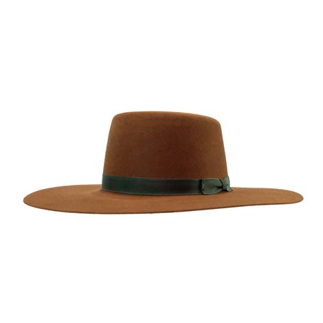 Rodeo King Spanish 7X Rust With 9 Green Ribbon Band Felt Hat