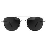 Bex Mach Matte Silver and Gray Sunglasses