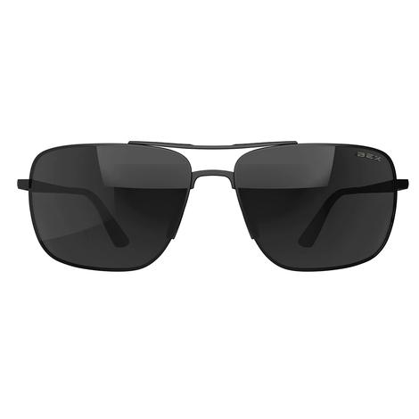 Bex Porter Matte Black, Gray and Silver Sunglasses
