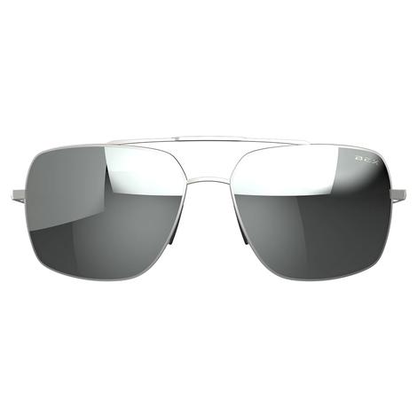 Bex Wing Matte Silver, Gray and Silver Sunglasses