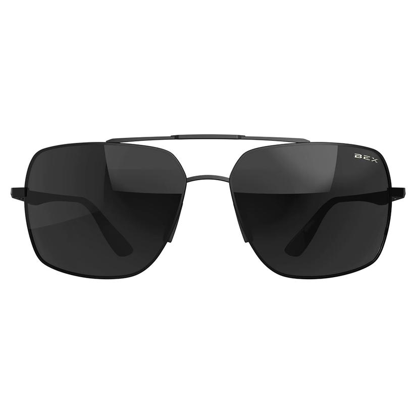  Bex Wing Matte Black And Gray Sunglasses