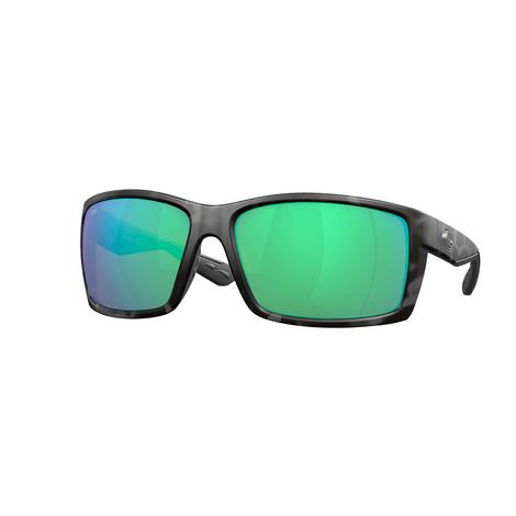 Costa Reefton Tiger Shark Frame Green Mirror 580G Lens Men's Sunglasses