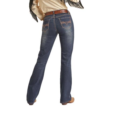 Rock And Roll Cowgirl Extra Stretch Riding Women's Jeans