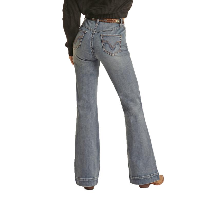  Rock And Roll Cowgirl High Rise Trouser Women's Jeans