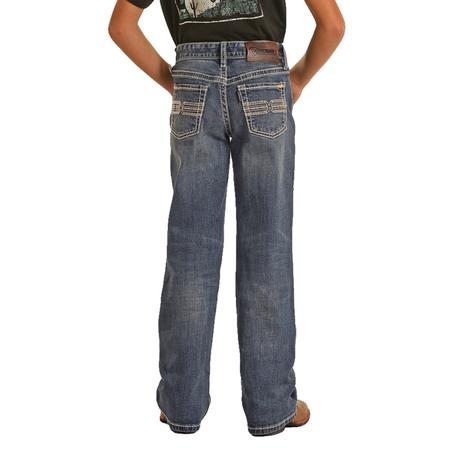 Rock And Roll Cowoby Reflex Hooey Bootcut Boy's Jeans 