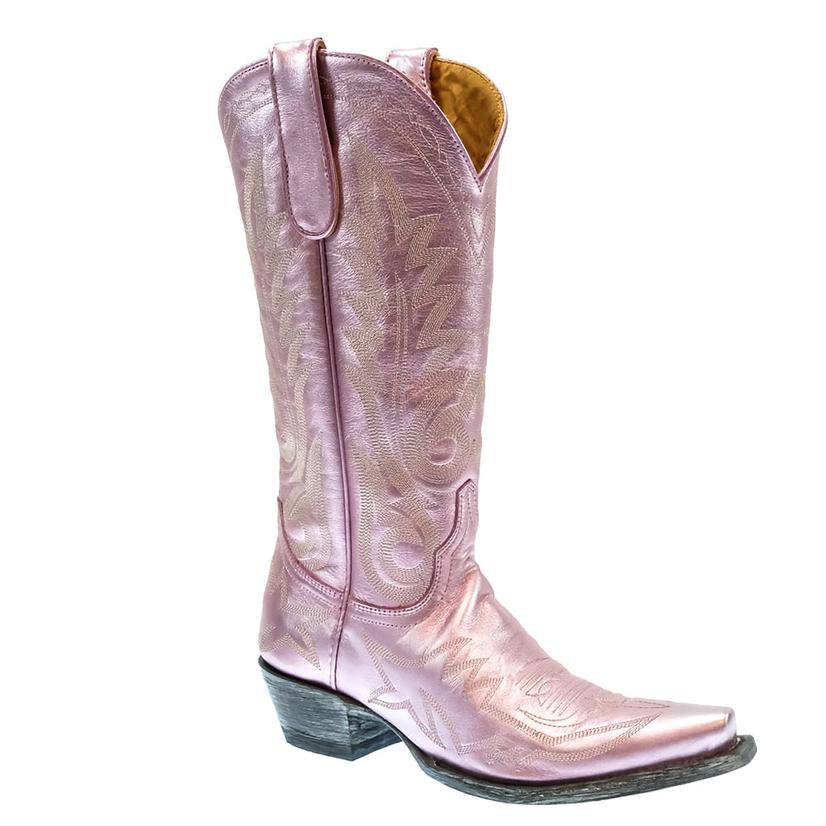 Metallic Pink Nevada Women's Boots by Old Gringo