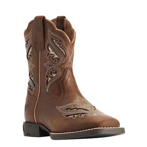 Ariat Round Up Bliss Sassy Brown Girl's Shoes