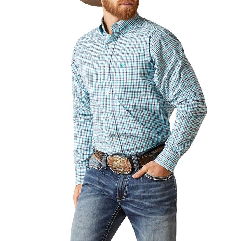  Ariat Pro Series Long Sleeve Button- Down Fitted Bailey Men's Shirt