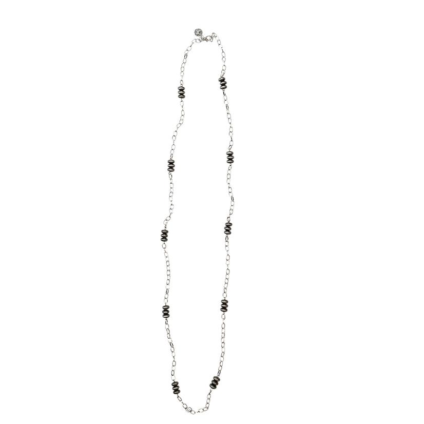  West And Co Multi Link With Navajo Pearl Disc Necklace