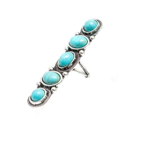 West And Co Turquoise Statement Ring 