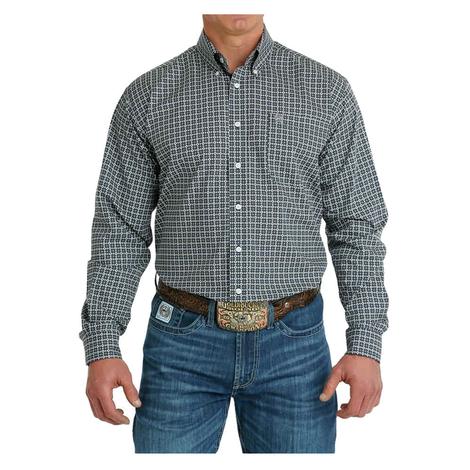Cinch Men's Navy Long Sleeve Button-Down 3XL Shirt