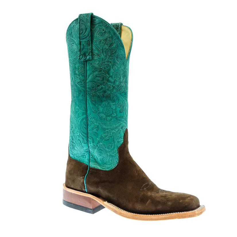  Anderson Bean Coffee And Bacon Turquoise Women's Boots