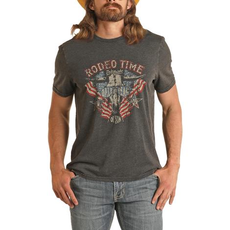 Rock And Roll Cowboy Dale Brisby Rodeo Time Short Sleeve Men's T-Shirt