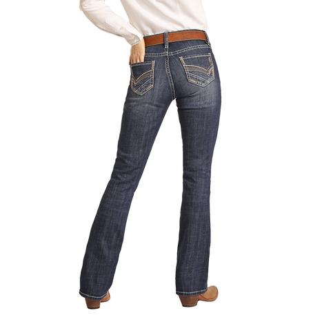 Rock & Roll Cowgirl Ladies Riding Jeans 