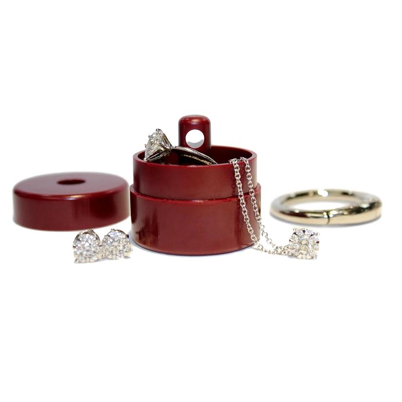  Lion Latch Maroon Jewelry/Pill Tote