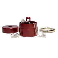 Lion Latch Maroon Jewelry/Pill Tote