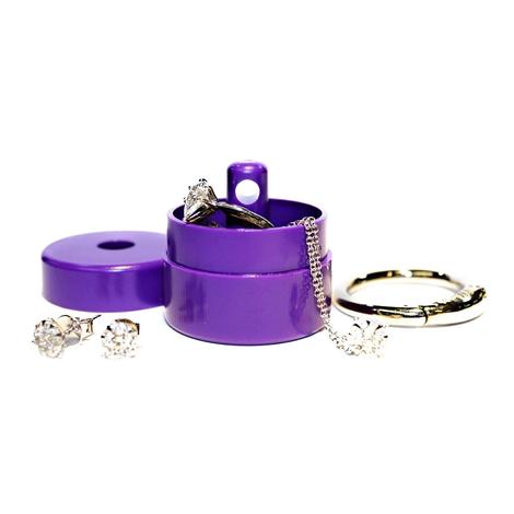 Lion Latch Purple Jewelry/Pill Tote