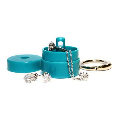 Lion Latch Turquoise Jewelry/Pill Tote