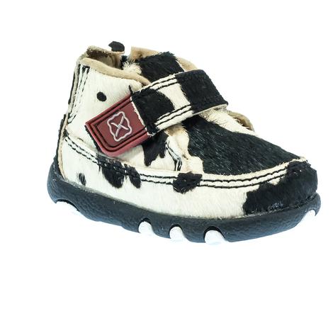 Twisted X Cowprint Infant Driving Mocs