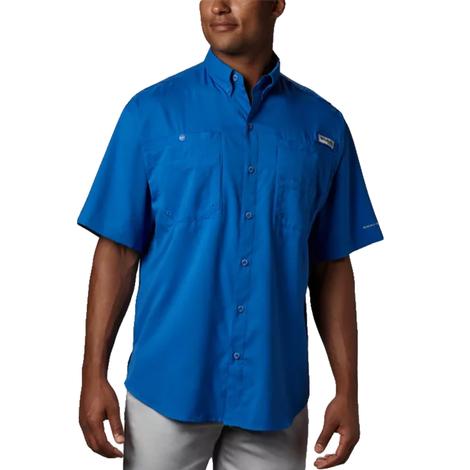 Columbia Tamiami Vivid Blue Short Sleeve Men's Shirt