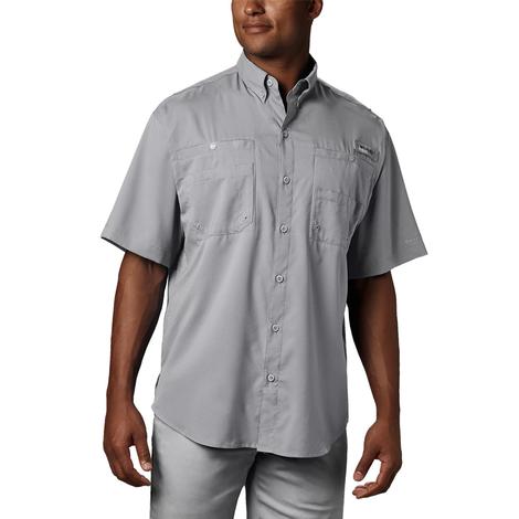 Columbia Tamiami II Short Sleeve Cool Grey Men's Shirt