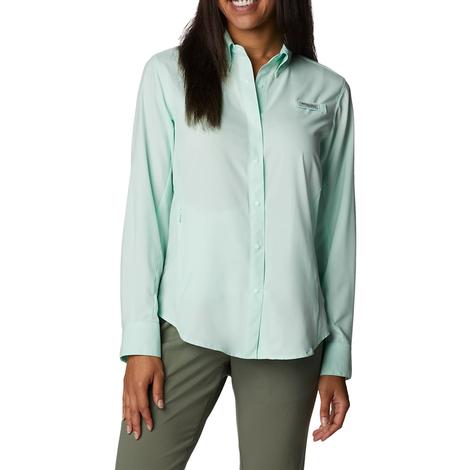 Columbia Tamiami Long Sleeve Gullfoss Green Women's Shirt