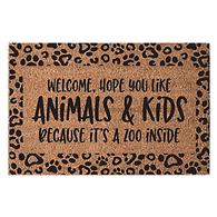Welcome Mat Animal Print Zoo In Here 30x18