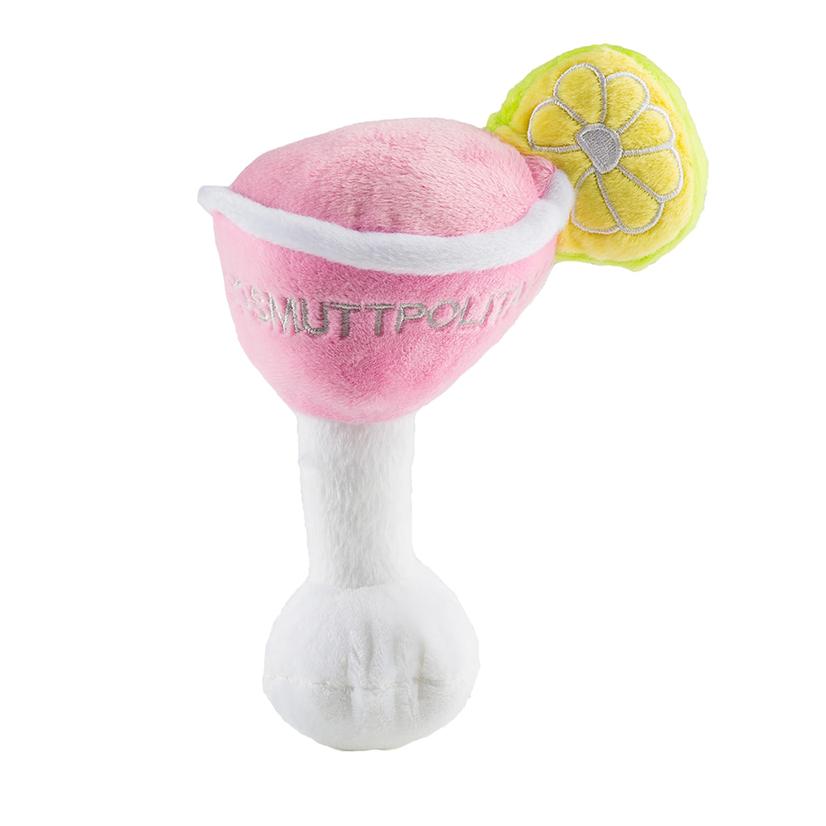  Haute Diggity Dog Pink Cosmuttpolitan With Lime Squeaker Dog Toy