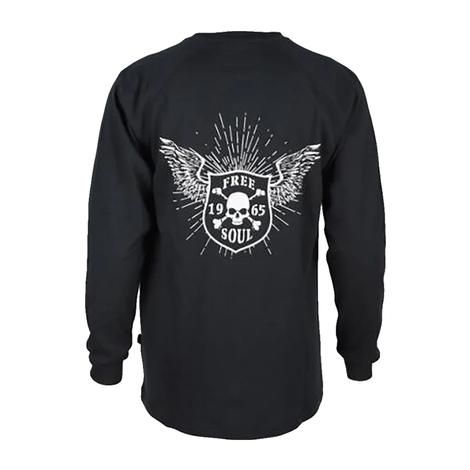 Forge Black Graphic Long Sleeve FR Men's Shirt 