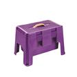Grooming Stool with Flip-top Tool Box and Storage Compartment - Asst Colors PURPLE