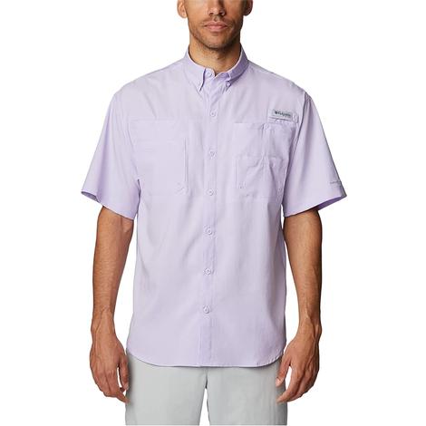 Columbia PFG Tamiami II Soft Violet Short Sleeve Men's Shirt