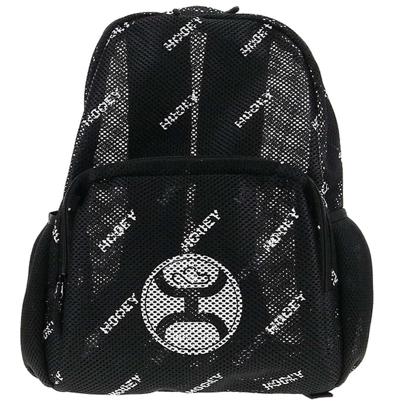  Hooey “ Nitro Mesh ” Backpack   Black/White Hooey Logo Body With Black Accents