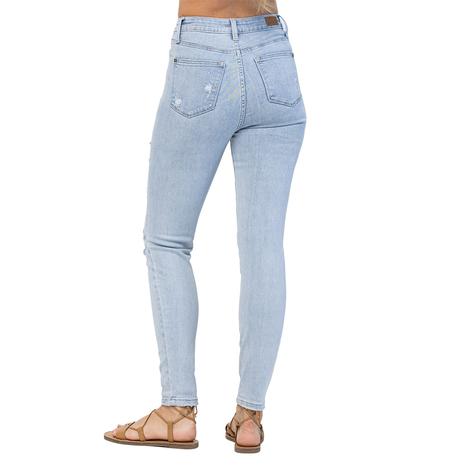 Judy Blue Hi-Rise Destroyed Skinny Plus Size Women's Jeans
