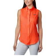 Columbia Tamiami Corange Sleeveless Button Front Women's Shirt