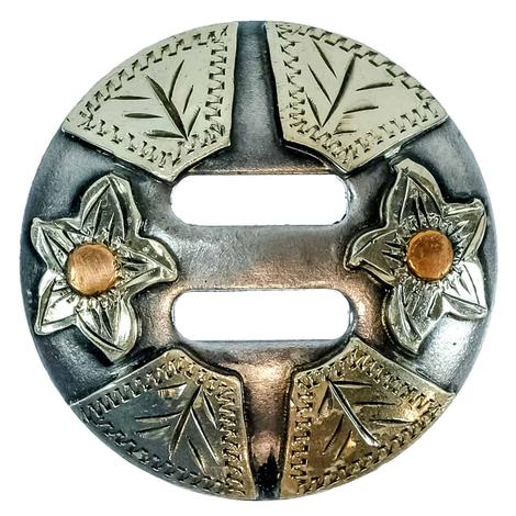 South Texas Tack 4-Bar Flower Slotted Conchos 1.5