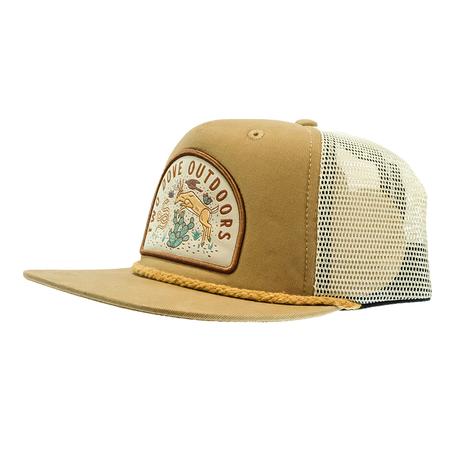 Two Dove Tan Native Patch Meshback Cap