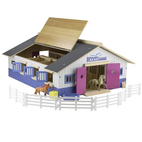Breyer Farms Deluxe Wood Stable Playset