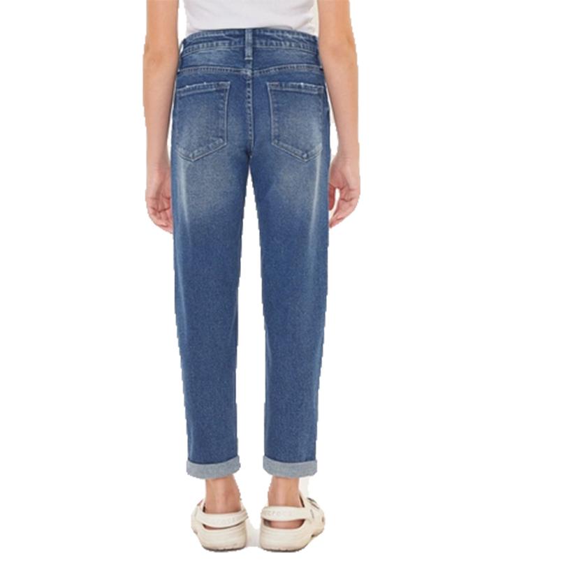  Kancan Mini Mom Fit Capri Girl's Jeans