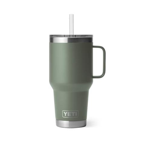 Yeti Rambler Camp Green 35 oz Straw Mug