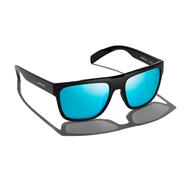 Bajio Caballo Matte Black with Blue Lens Sunglasses