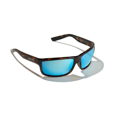 Bajio Nippers Brown Tortoise Gloss with Blue Lens Sunglasses
