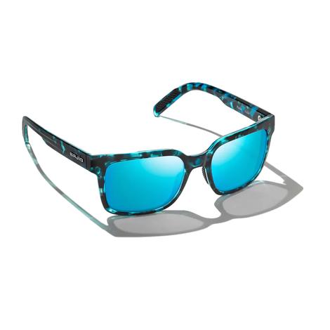 Bajio Paila Blue Tortoise Gloss with Blue Lens Sunglasses