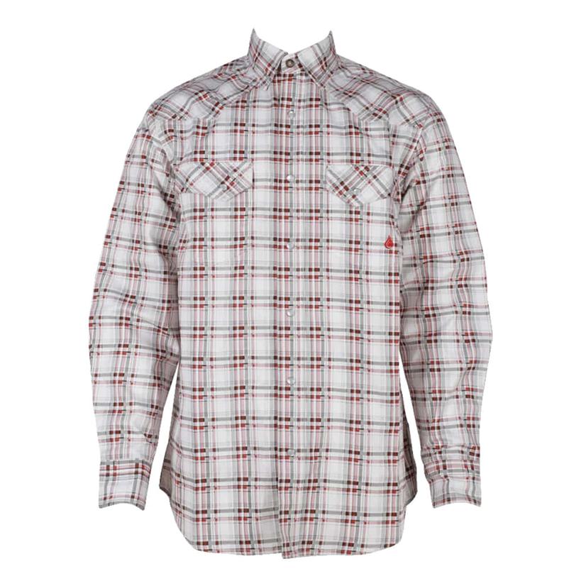  Forge Red And White Plaid Fr Men's Shirt