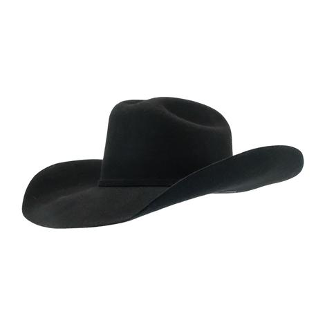 ProHats Black Wool Pre-Creased 4.25