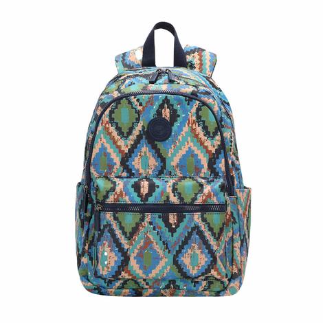 Montana West Aztec Collection Turquoise Backpack